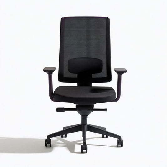 Ergonomischer Bürodrehstuhl Schwarz, 64 x 64 x 114–124 cm