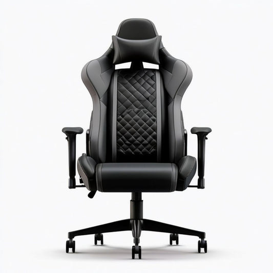 Gamingstuhl in Rennsitzform, Schwarz, 70 x 70 x 125–135 cm
